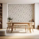 Brewster Home Fashions Clawford Beige Meadow Friends Wallpaper | Wallpaper Twins Brewster Home Fashions Clawford Beige Meadow Friends Wallpaper - SKU AH924409