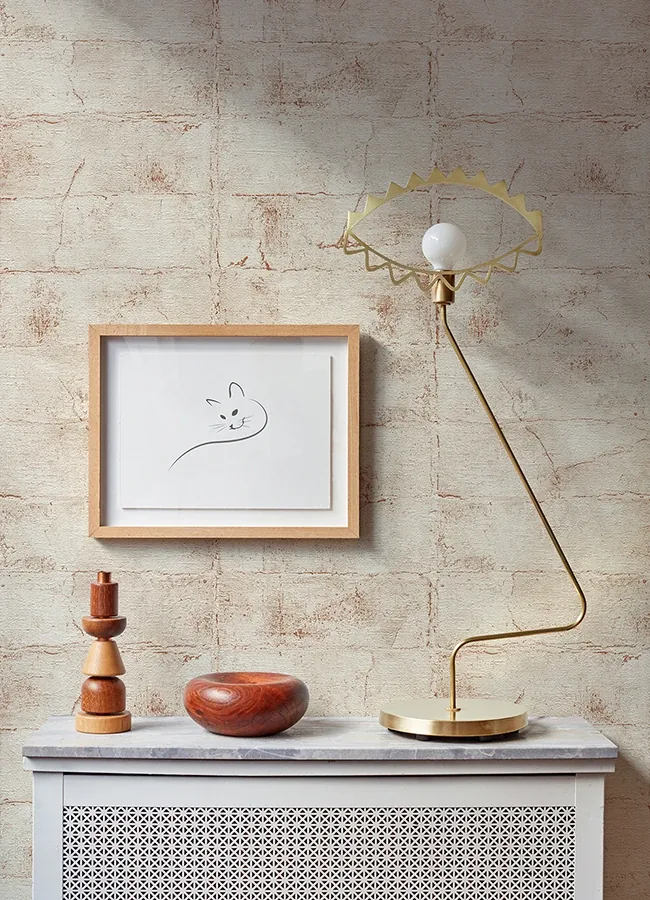 Brewster Home Fashions Clay Rust Stone Wallpaper - SKU 4096-520149