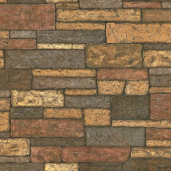 Brewster Home Fashions Clayton Charcoal Stone Texture Wallpaper - SKU 2718-41394