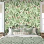 Brewster Home Fashions Cletis Neutral Deer Forest Wallpaper - SKU AH100215AH