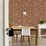 Brewster Home Fashions Clifford Red Urban Brick Wallpaper - SKU AH696600