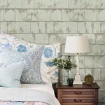 Brewster Home Fashions Clint Sage Weathered Wood Wallpaper - SKU 3119-13042