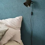 Brewster Home Fashions Clio Blue Lined Geometric Wallpaper - SKU EJ318006