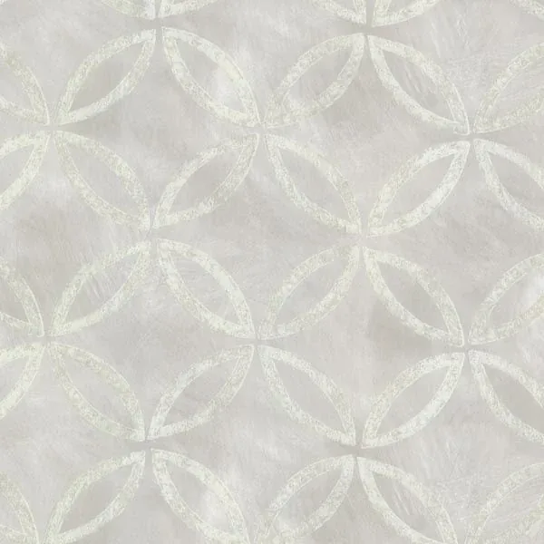 Brewster Home Fashions Cloverleaf Silver Geometric Wallpaper - SKU HZN43124
