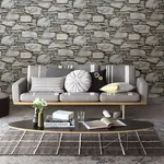 Brewster Home Fashions Cobble Light Grey Stone Wall Wallpaper | Wallpaper Twins Brewster Home Fashions Cobble Light Grey Stone Wall Wallpaper - SKU 2767-22304
