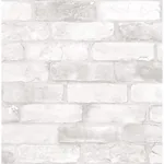 Brewster Home Fashions Cody Light Grey Reclaimed Bricks Wallpaper - SKU 2904-22321