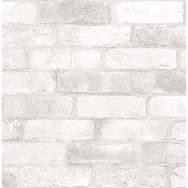 2904-22321 | Cody Light Grey Reclaimed Bricks Wallpaper