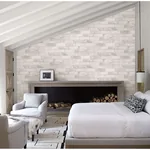 Brewster Home Fashions Cody Light Grey Reclaimed Bricks Wallpaper - SKU 2904-22321