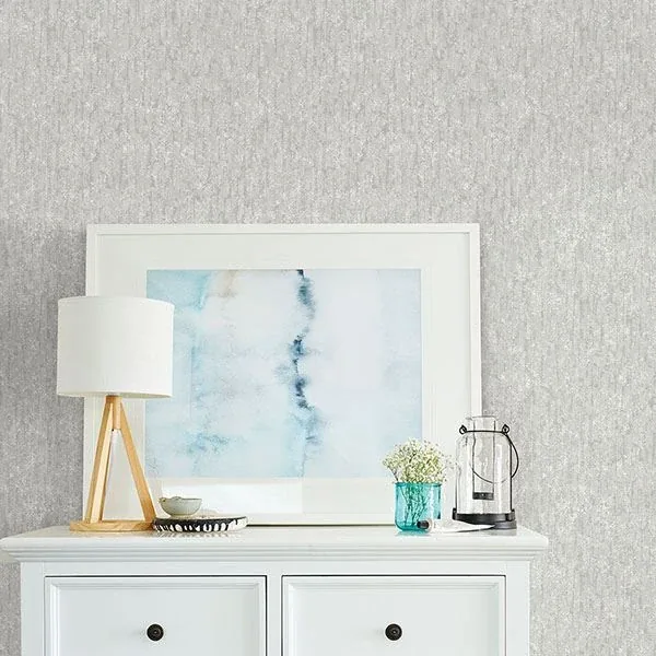 Brewster Home Fashions Cole Light Grey Winter Plain Wallpaper - SKU 2767-42031