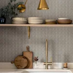 Brewster Home Fashions Coleus Charcoal Leaves Wallpaper - SKU 4148-27468
