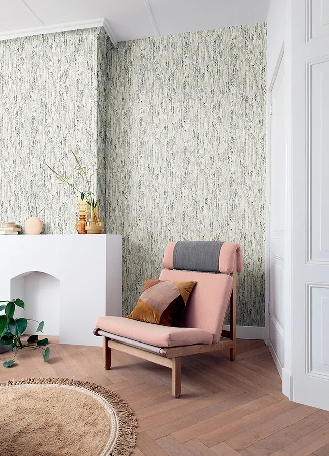 Brewster Home Fashions Colm Charcoal Birch Wallpaper - SKU 4096-554045