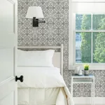 Brewster Home Fashions Concord Black Medallion Wallpaper - SKU 3124-13964