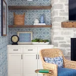 Brewster Home Fashions Concord Blue Medallion Wallpaper - SKU 3124-13962