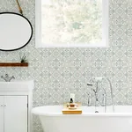 Brewster Home Fashions Concord Coral Medallion Wallpaper - SKU 3124-13961