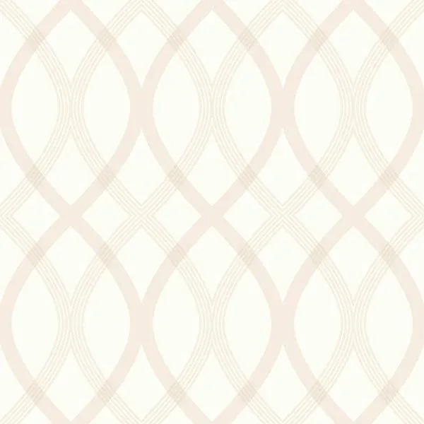 2535-20666 | Contour Beige Geometric Lattice Wallpaper