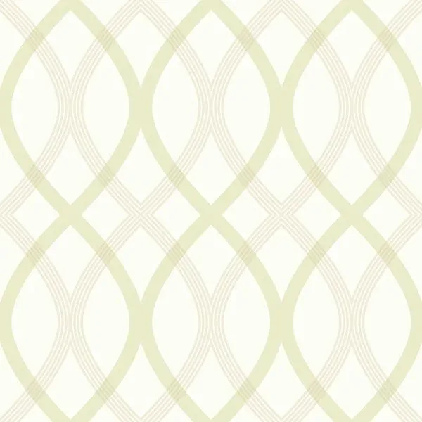 2535-20669 | Contour Green Geometric Lattice Wallpaper
