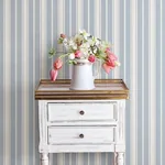Brewster Home Fashions Cooper Denim Stripe Wallpaper - SKU 3119-491016
