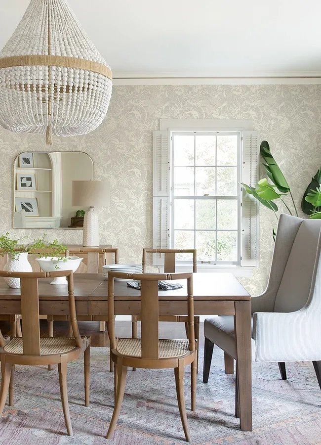 Brewster Home Fashions Corcovado Grey Jungle Jamboree Wallpaper - SKU 4071-71011