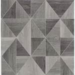 Brewster Home Fashions Corin Grey Wood Geometric Wallpaper - SKU 2836-24963