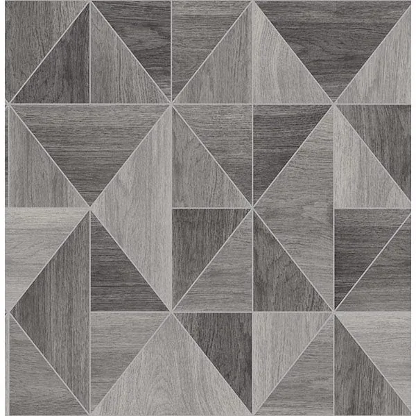 Brewster Home Fashions Corin Grey Wood Geometric Wallpaper - SKU 2836-24963
