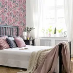Brewster Home Fashions Cornelia Pink Floral Stripe Wallpaper - SKU AH922802