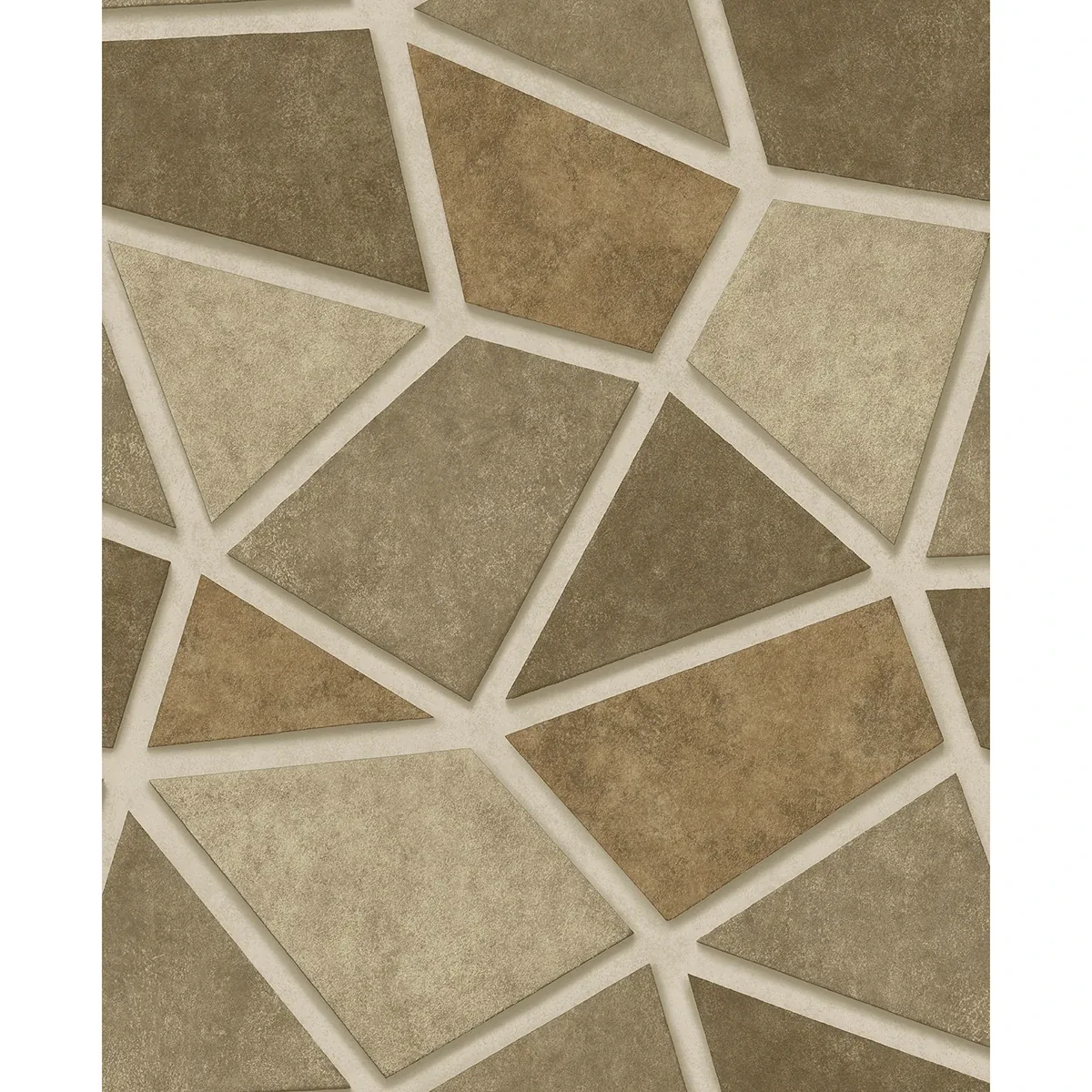 2896-25351 | Coty Brass Geometric Patchwork Wallpaper