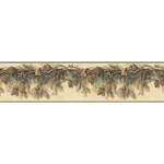 Brewster Home Fashions Coulter Olive Pinecone Forest Wallpaper - SKU 3123-01391