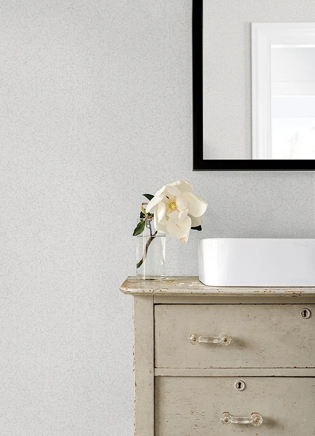 Brewster Home Fashions Crushed Capiz Ivory Textured Wallpaper - SKU 4168-19919