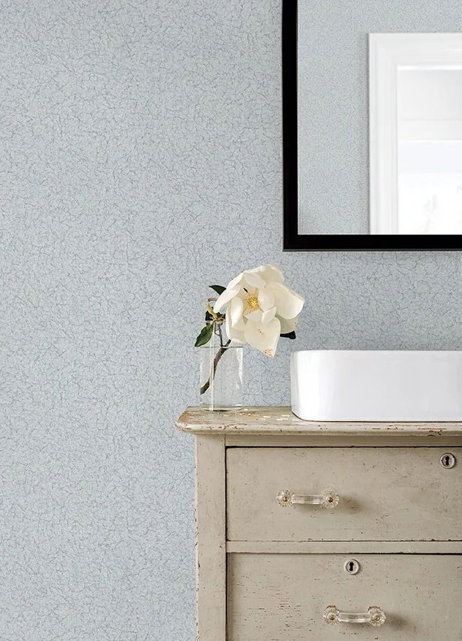 Brewster Home Fashions Crushed Capiz Light Blue Textured Wallpaper - SKU 4168-19925