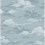 Brewster Home Fashions Cumulus Blue Clouds Wallpaper - SKU 4164-M1808