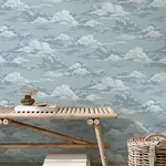 Brewster Home Fashions Cumulus Blue Clouds Wallpaper - SKU 4164-M1808