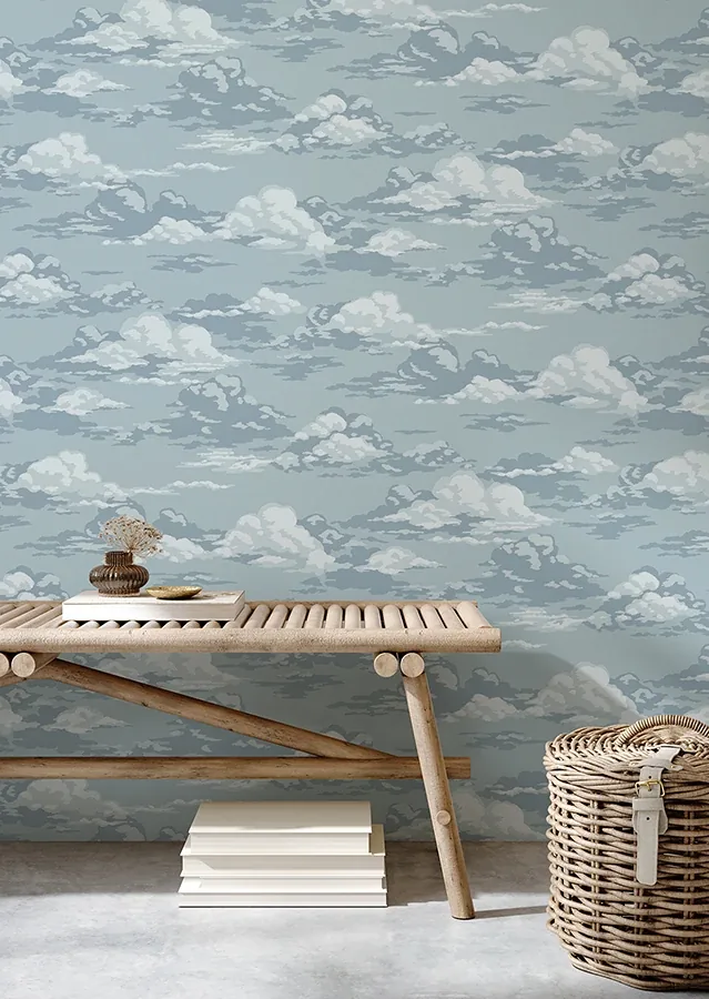 Brewster Home Fashions Cumulus Blue Clouds Wallpaper - SKU 4164-M1808