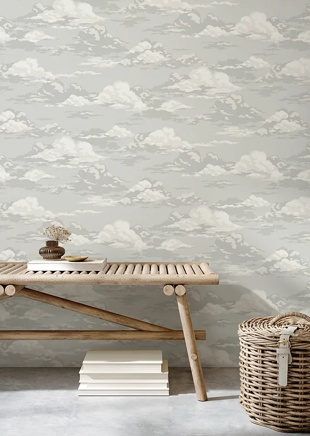 Brewster Home Fashions Cumulus Grey Clouds Wallpaper - SKU 4164-M1810