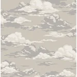 Brewster Home Fashions Cumulus Neutral Clouds Wallpaper - SKU 4164-M1809