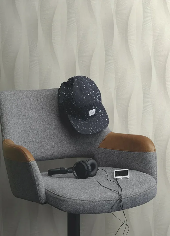 Brewster Home Fashions Currin Light Grey Wave Wallpaper - SKU 2980-651508