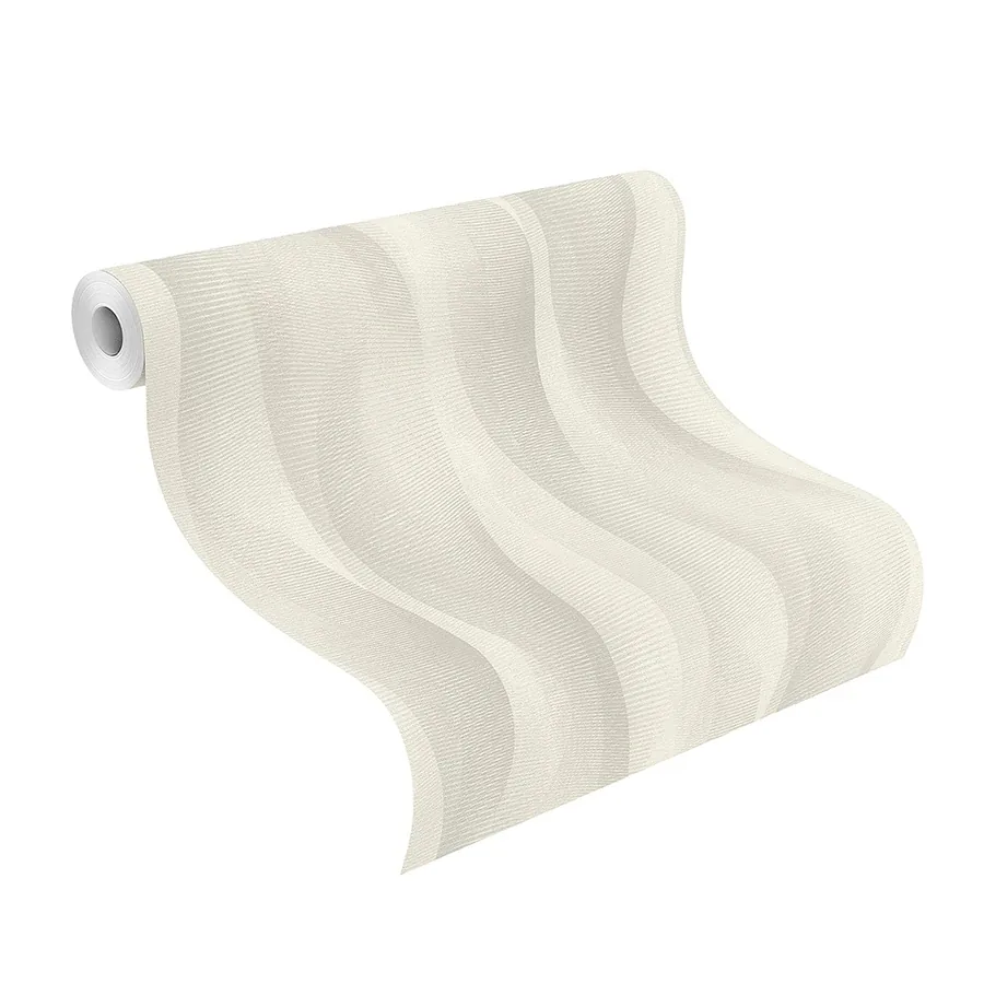 Brewster Home Fashions Currin Light Grey Wave Wallpaper - SKU 2980-651508