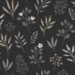 Brewster Home Fashions Cynara Charcoal Scandinavian Floral Wallpaper - SKU DD139083