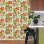 Brewster Home Fashions Cypress Orange Tall Trees Wallpaper - SKU CEP50138W