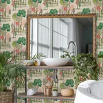Brewster Home Fashions Cypress Pink Tall Trees Wallpaper - SKU CEP50136W