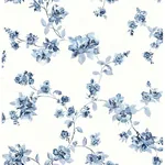 Brewster Home Fashions Cyrus Blue Festive Floral Wallpaper - SKU 3115-24481