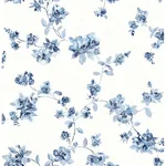 Brewster Home Fashions Cyrus Blueberry Festive Floral Wallpaper - SKU 3123-24481