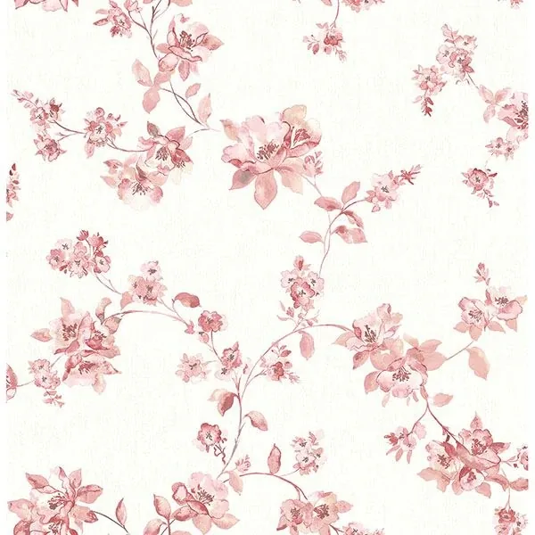 Brewster Home Fashions Cyrus Rose Festive Floral Wallpaper - SKU 3115-24483