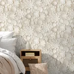 Brewster Home Fashions Dacre Cream Floral Wallpaper - SKU FD43604