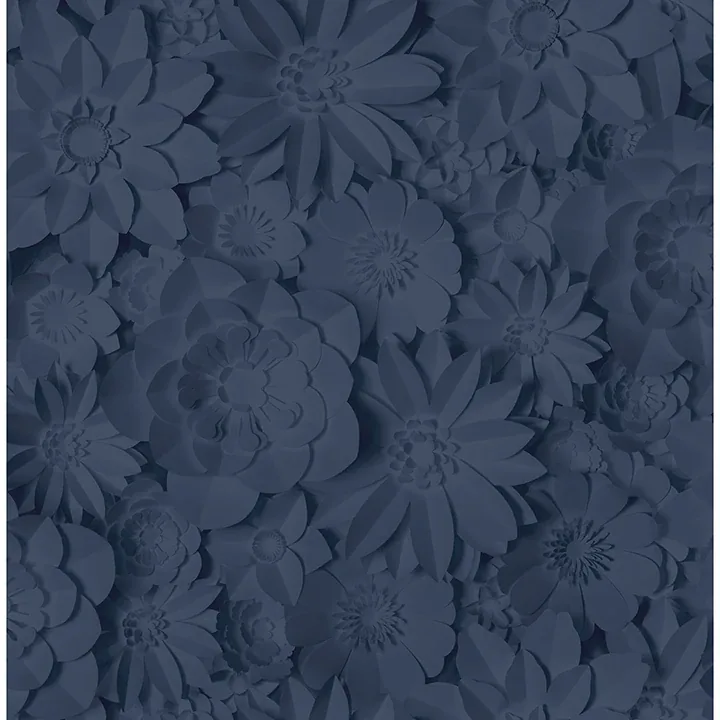 FD42690 | Dacre Dark Blue Floral Wallpaper