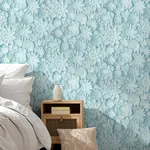 Brewster Home Fashions Dacre Light Blue Floral Wallpaper - SKU FD42598