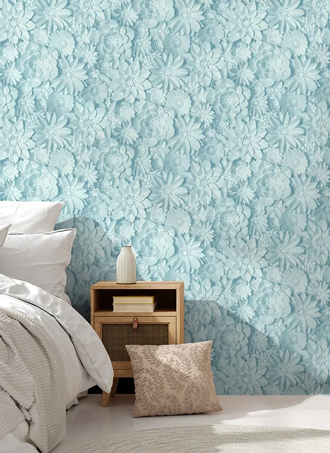 Brewster Home Fashions Dacre Light Blue Floral Wallpaper - SKU FD42598