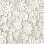 Brewster Home Fashions Dacre White Floral Wallpaper - SKU 2900-42554