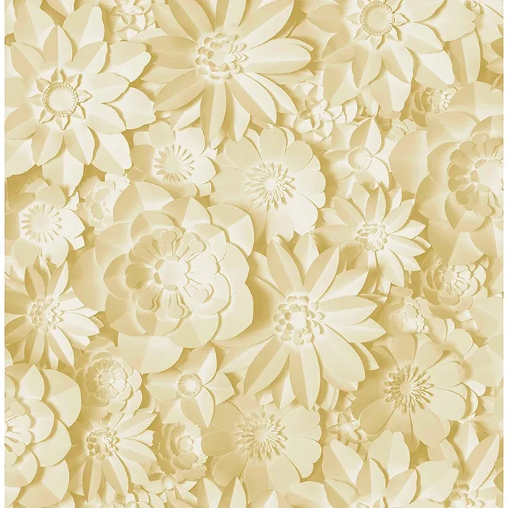 Brewster Home Fashions Dacre Yellow Floral Wallpaper - SKU FD42597