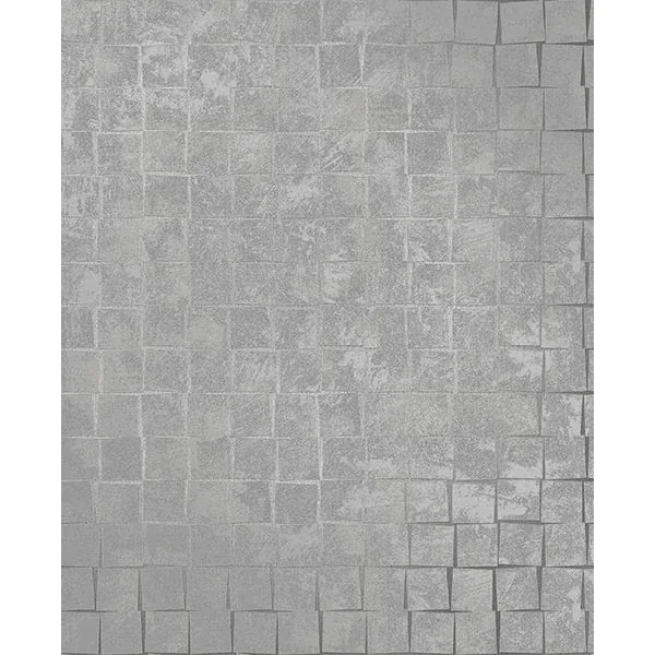 Brewster Home Fashions Dagmar Silver Medium Squares Wallpaper - SKU 2704-23000