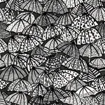 Brewster Home Fashions Dara Black Jolly Brollies Wallpaper - SKU CEP50113W
